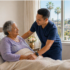 senior resident receiving skilled nursing care Pasadena